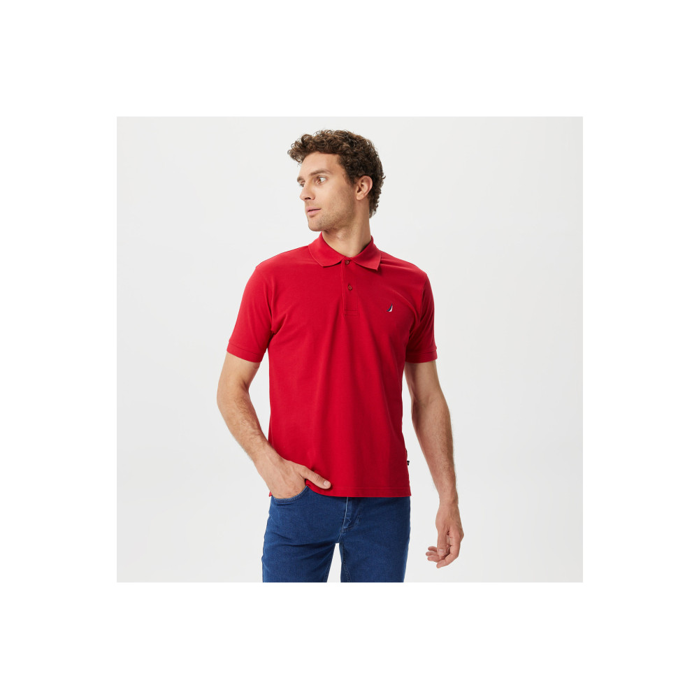 Nautica Erkek Kırmızı Classıc Fıt Kısa Kollu Polo S Beden Erkek T-shirt Fiyatı