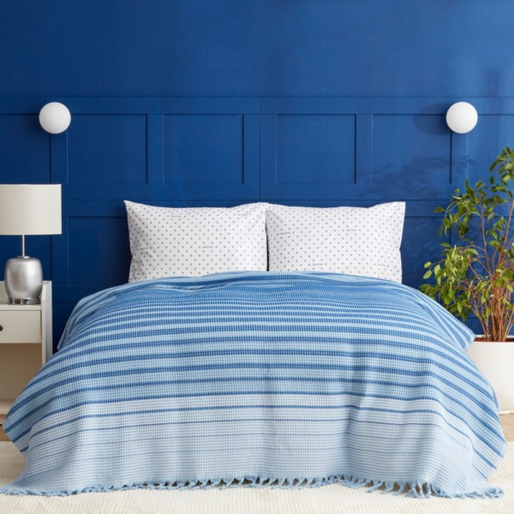Nautica Home Loren Çift Kişilik Pike Mavi Pike & Pike Takımı Fiyatı