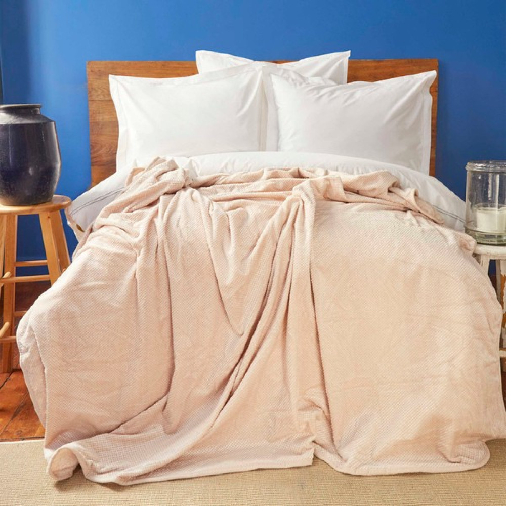 Nautica Home Ria Bej Çift Kişilik Wellsoft Battaniye - 200 x 220 cm Battaniye Fiyatı
