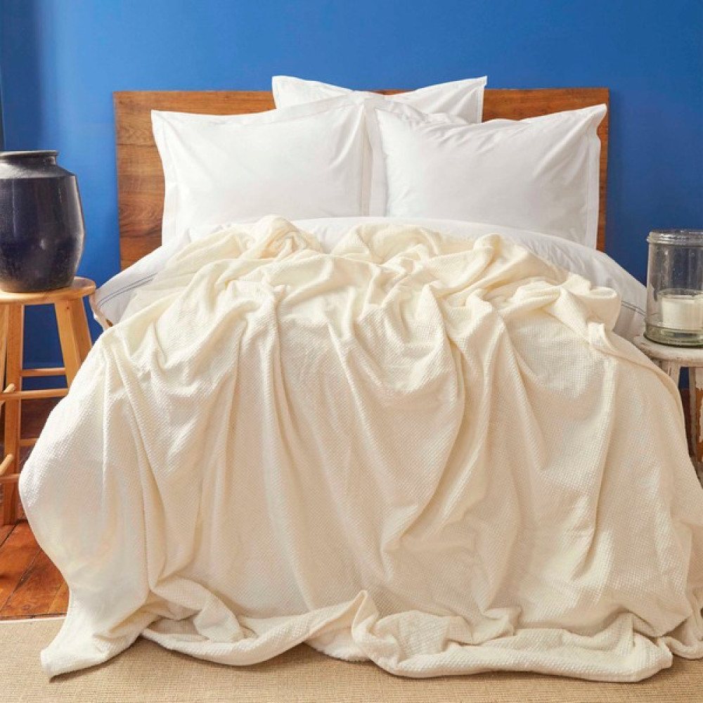 Nautica Home Ria Beyaz Çift Kişilik Wellsoft Battaniye - 200 x 220 cm Battaniye Fiyatı