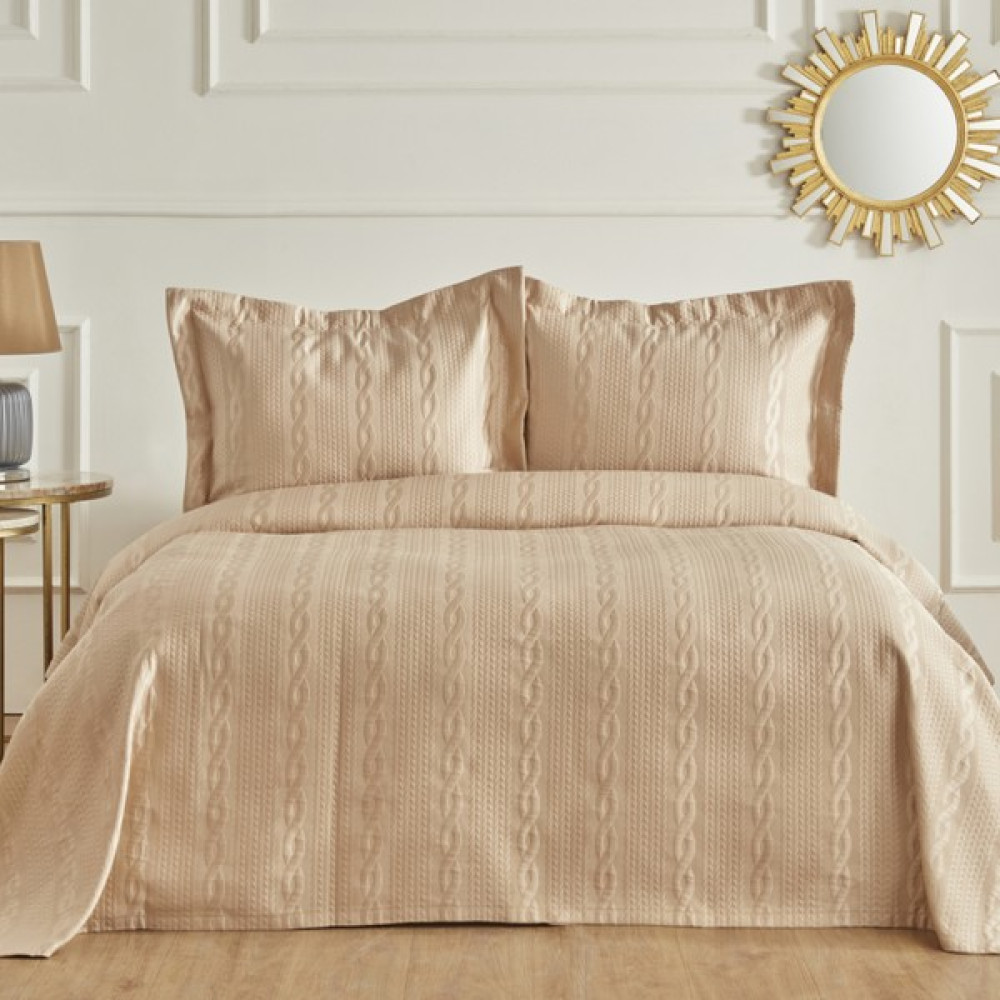 Nautica Home Rope Çift Kişilik Yatak Örtüsü Seti Beige - Bej - 230 x 240 cm Yatak Örtüsü Fiyatı