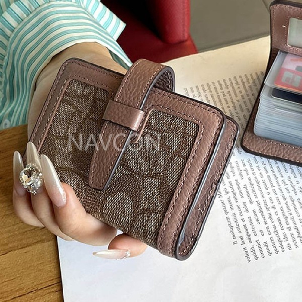 Navcon Ehliyet Kart Çantası Kadın 2024 Yeni Internet Ünlüsü Çoklu Kart Yuvası, Büyük Kapasiteli Belge Saklama Çantası Anti-Manyetiklik Giderme ve Ü... Bayan Cüzdan Fiyatı