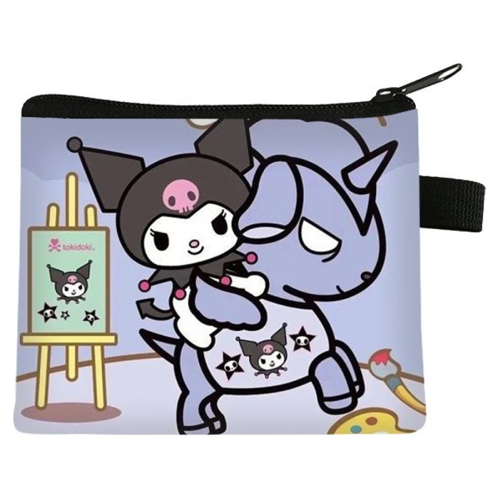 Navcon Sevimli Sanrio Kuromi Baskılı Bozuk Para Cüzdanı Erkek ve Kadın Saklama Çantası (Yurt Dışından) Erkek Cüzdan Fiyatı