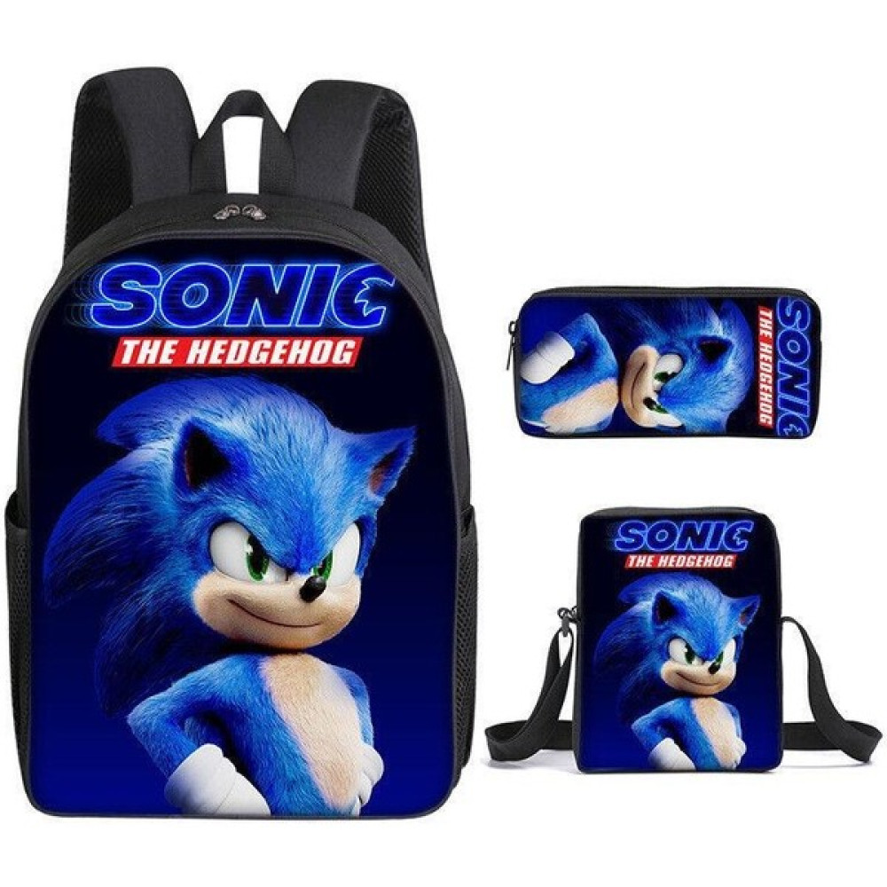Navcon Sonıc Sonic Ilköğretim Okulu Okul Çantası Üç Parça Anime Karikatür Sırt Çantası Omuz Çantası Kalem Çantası (Yurt Dışından) Erkek Sırt Çantası Fiyatı