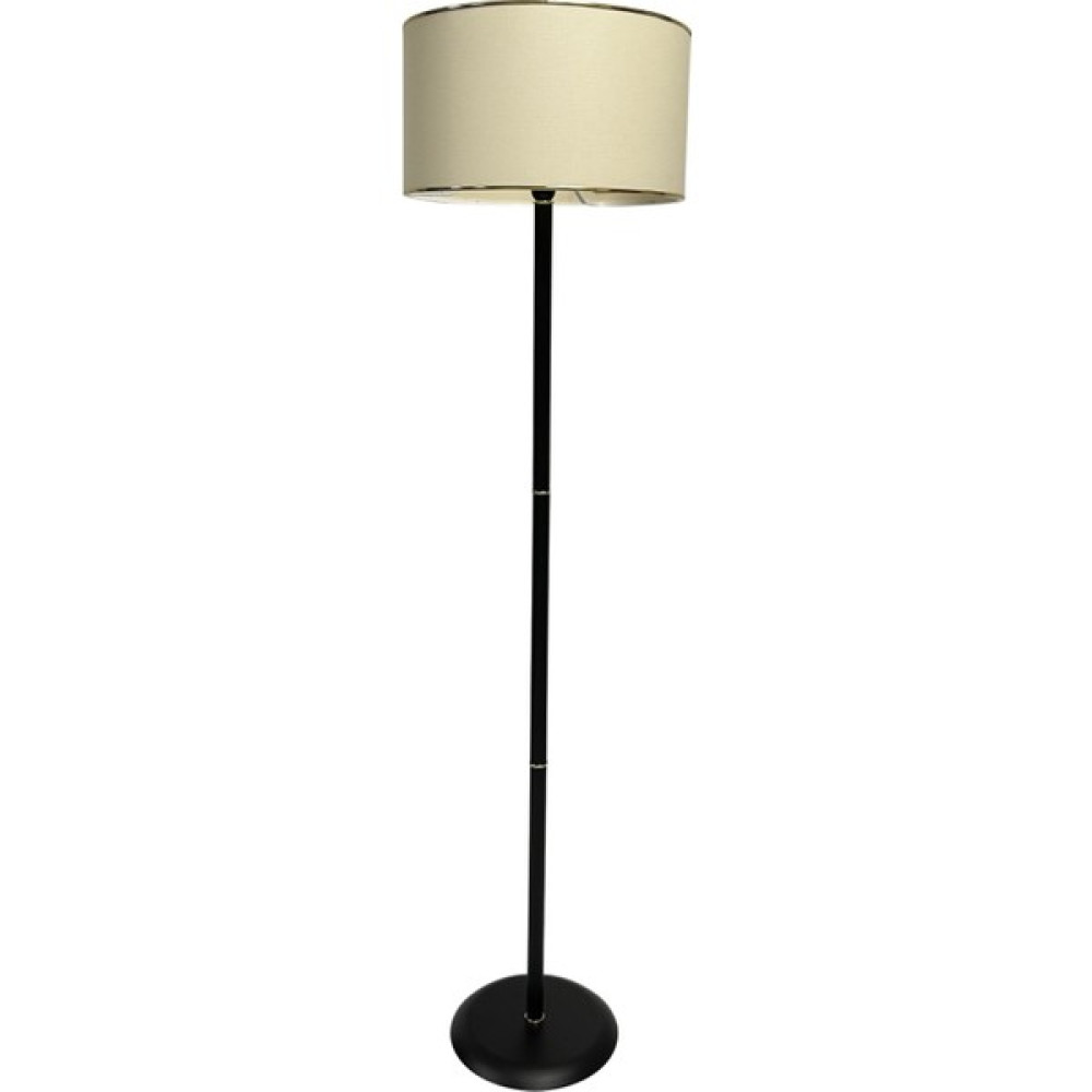 Navemu Vica Lambader ( Siyah / Metal Boru / Bej Pvc Kumaş Gold Detaylı) DR1310100 - Siyah - Bej Lambader Fiyatı
