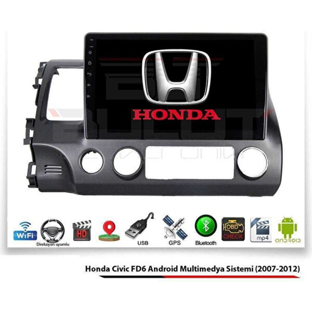 Navibox Honda Civic Fd6 Android Multimedya Sistemi (2007-2012) 2 GB Ram 16 GB Hafıza 8 Çekirdek Navibox Oto Görüntü Sistemleri Fiyatı