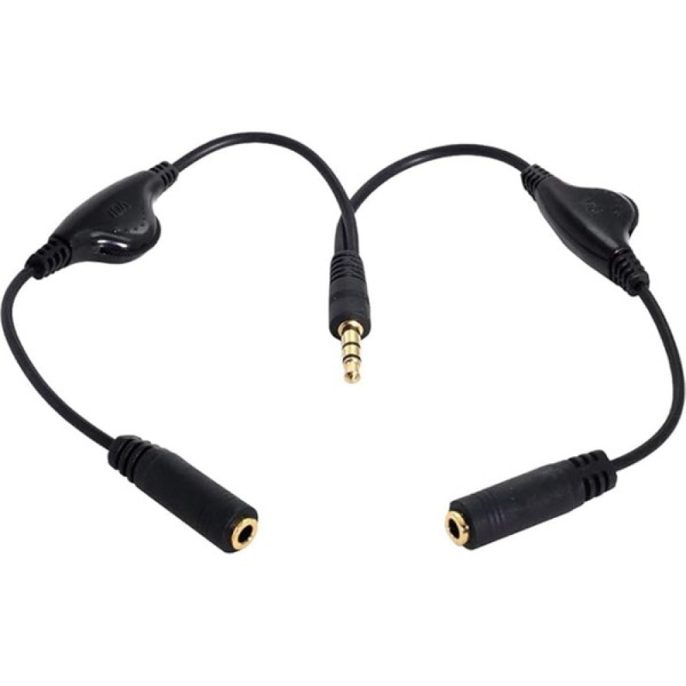Navidata 3.5 mm Stereo Ses Kontrollü Kulaklık Çoklayıcı Ses Ayarlı Aux Kablo 30CM - 0,3 m Ses Kablosu Fiyatı