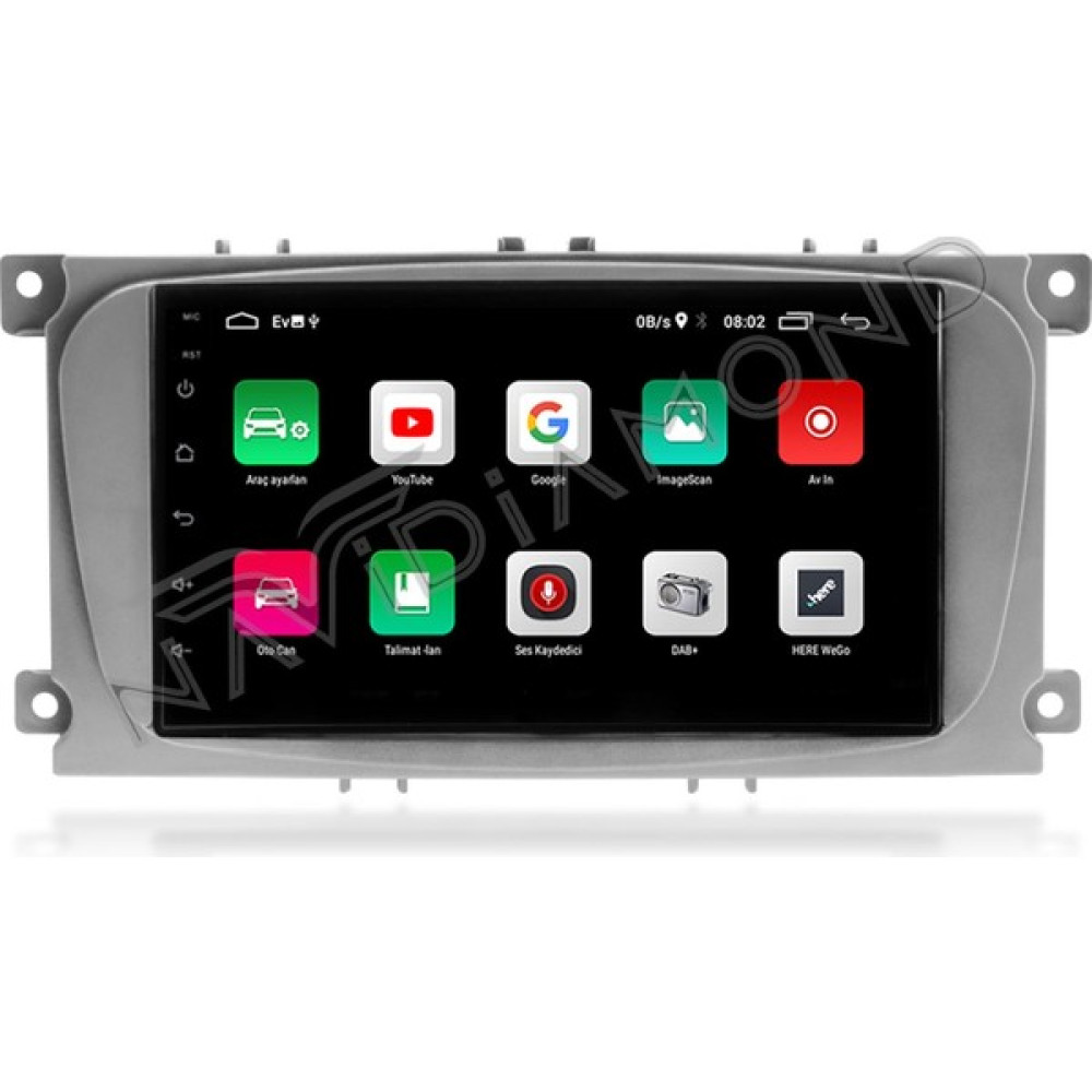 Navidiamond Akcaelektronik Ford Connect Gri 7 Inch 2 GB Ram 32 GB Hafıza Android Double Multimedia Teyp Oto Teypleri Fiyatı