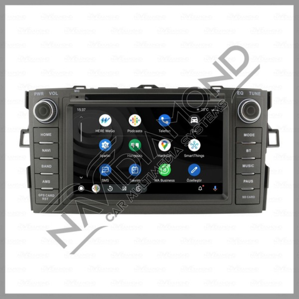 Navıdıamond Toyota Aurıs 2007-2012 7 Inch 2 GB Ram 32 GB Hafıza Androıd Multımedıa Teyp Oto Görüntü Sistemleri Fiyatı