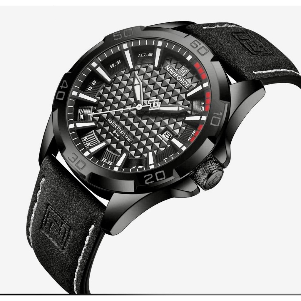 Naviforce Siyah Deri Kayışlı Analog Kol Saati Akıllı Saat Aksesuarı Fiyatı