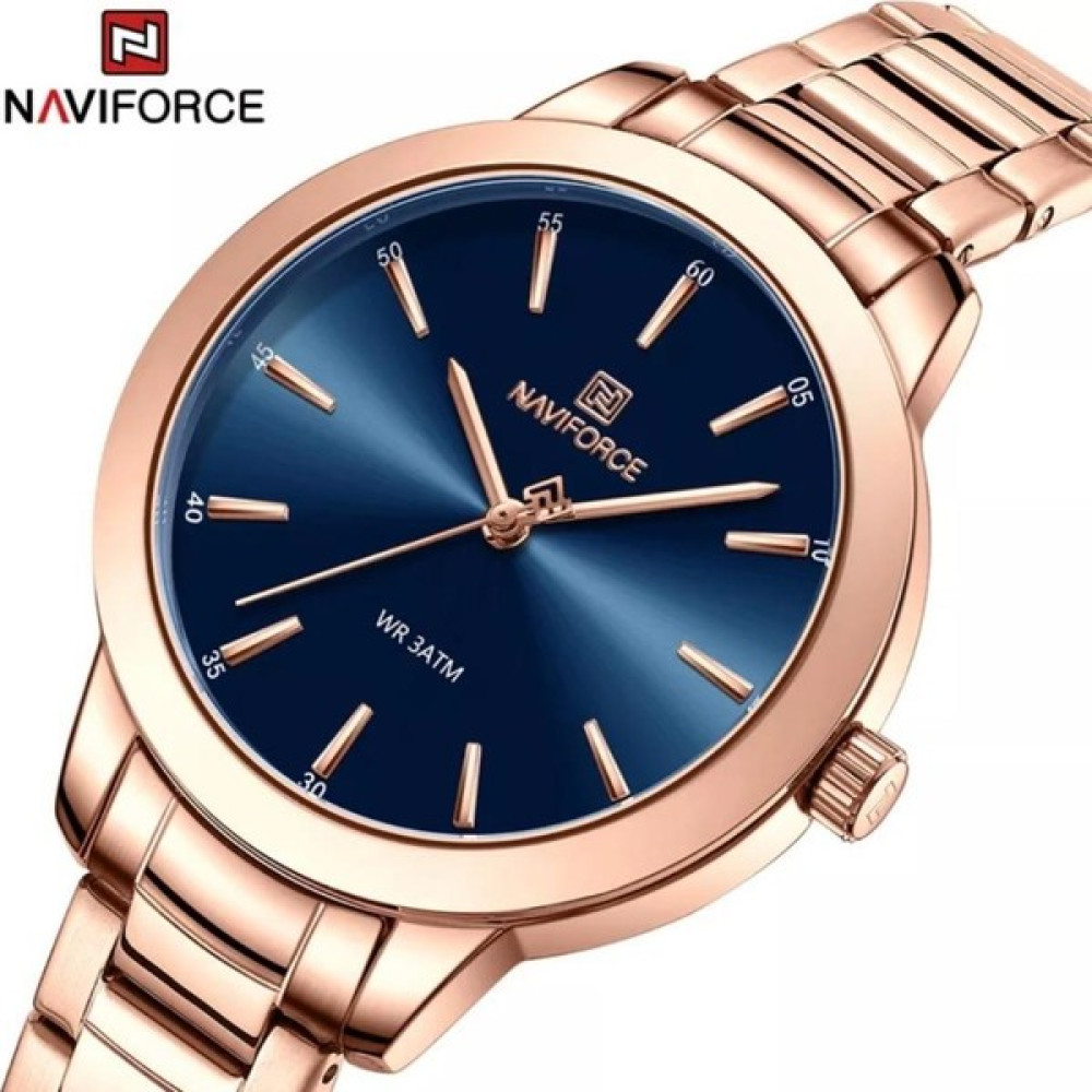 Naviforce Zarif Şık Kullanıma Uygun Yeni Model Kadın Kol Saati - Rose Gold Kol Saatleri Fiyatı
