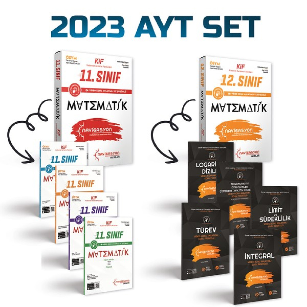 Navigasyon Yayınları 2023 AYT Matematik Seti - Kademeli İlerleme Fasikülleri Matematik Fiyatı