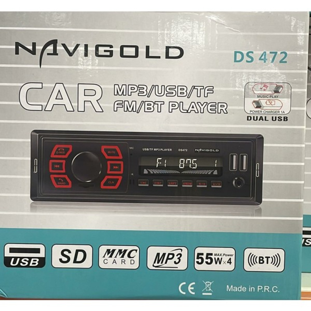 Navıgold Ds 472 USB Bluetooth 4X55 Watt Oto Teyp Oto Teypleri Fiyatı