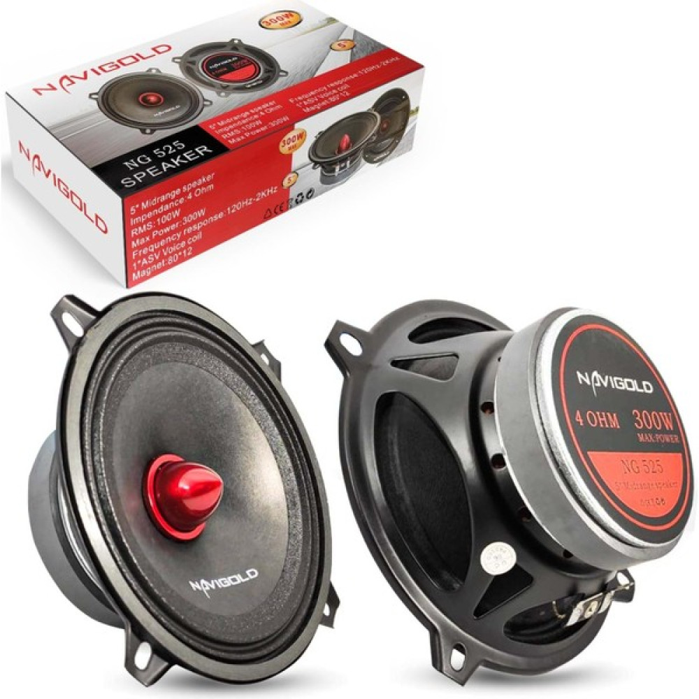 Navigold Oto Mıdrange 13CM 300W 2 Adet Navıgold NG-525 Oto Hoparlörleri & SubWoofer Fiyatı