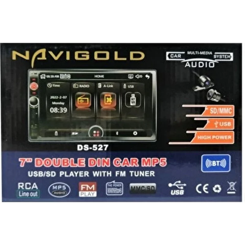 Navigold Teyp Double Navigold DS-527 7 Inç Tuşlu Dokunmatik Kameralı Oto Teypleri Fiyatı