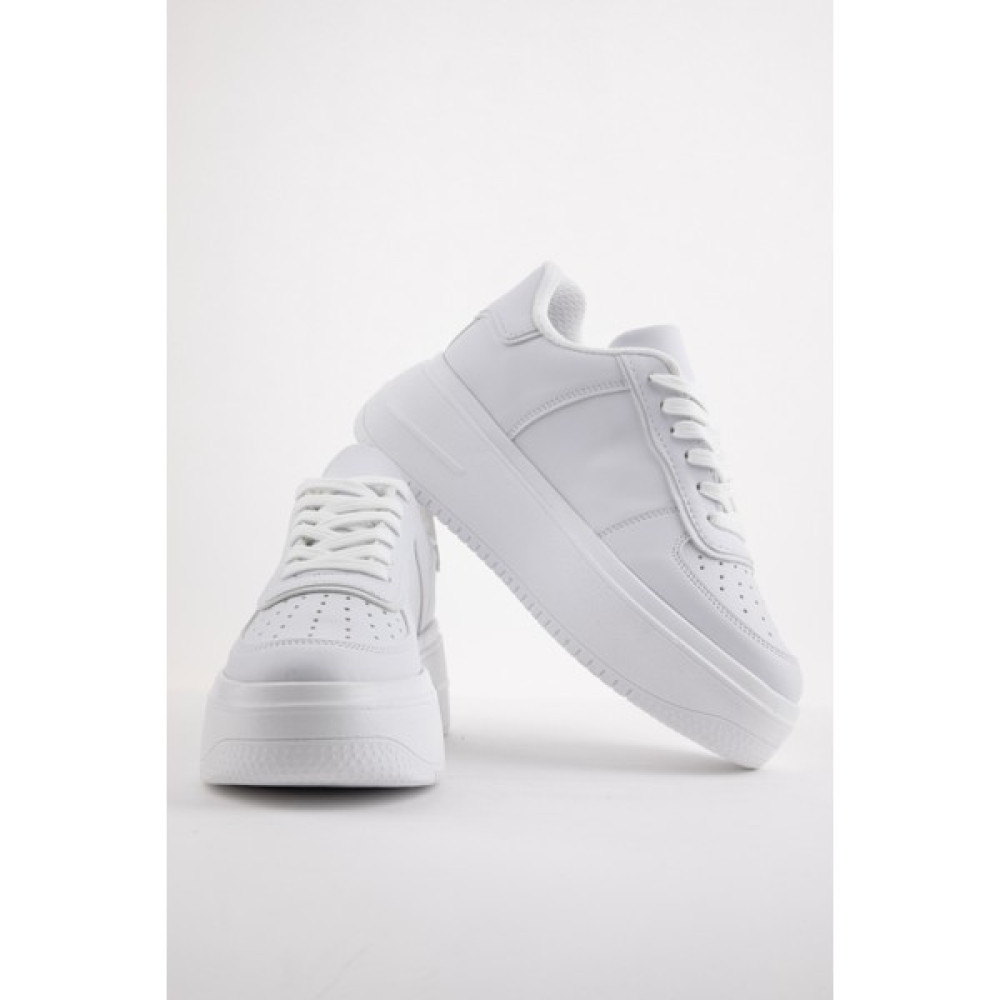 Navy Side Navysıde Kadın Beyaz Sneaker Yüksek Tabanlı-5 Cm-Spor Ayakkabı NS.MP5387 Kadın Günlük Ayakkabıları Fiyatı