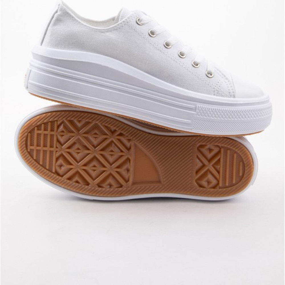 Navysıde Kadın Beyaz Sneaker Convers Hafif Spor Ayakkabı Taban-4 cm Ns.cnv Spor Ayakkabı Fiyatı