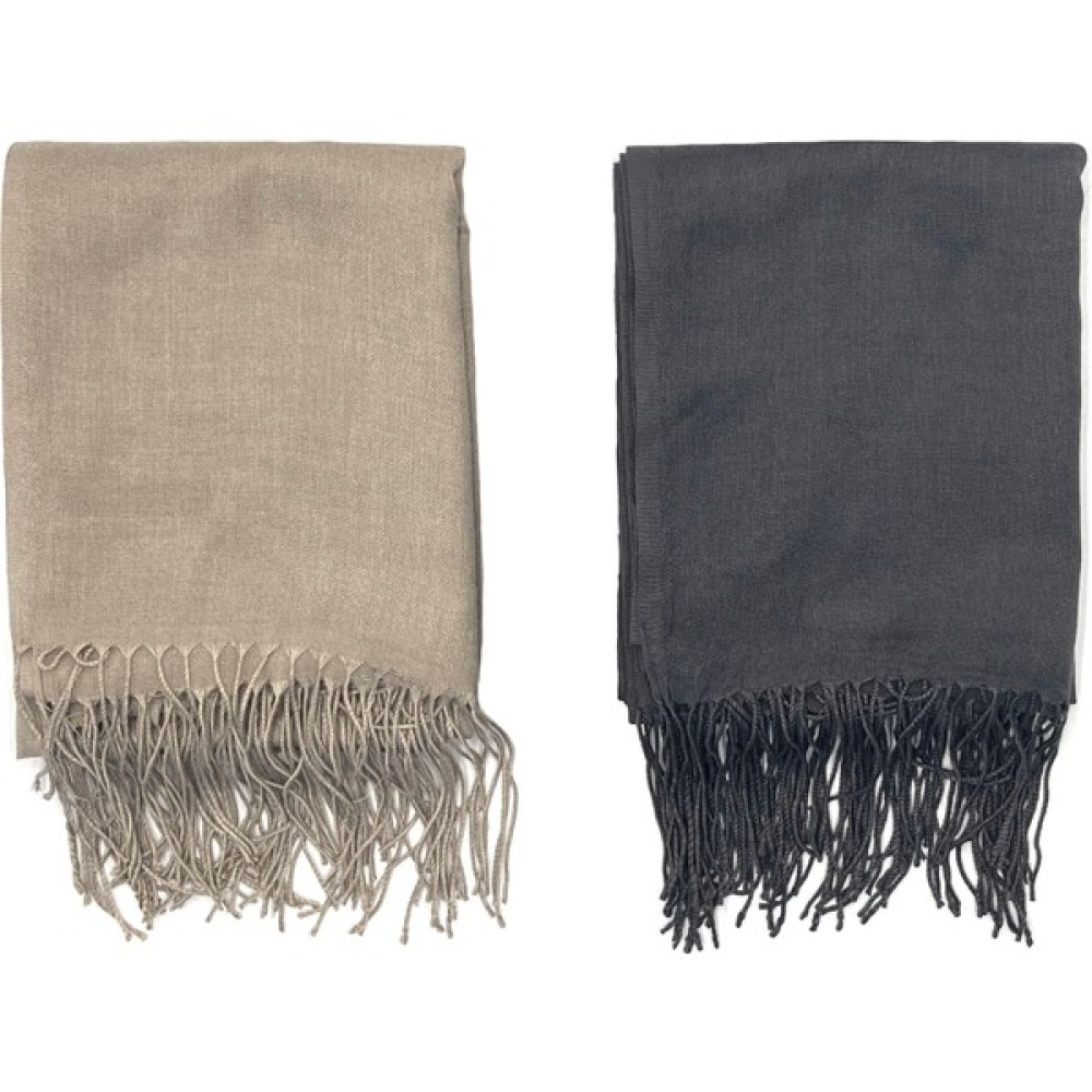 Naz İpek 2'li Set Pamuklu Viskon Paşmina Şal 180X70 cm Püsküllü Yüksek Kalite 150 gr Şal / Fular & Eşarp Fiyatı