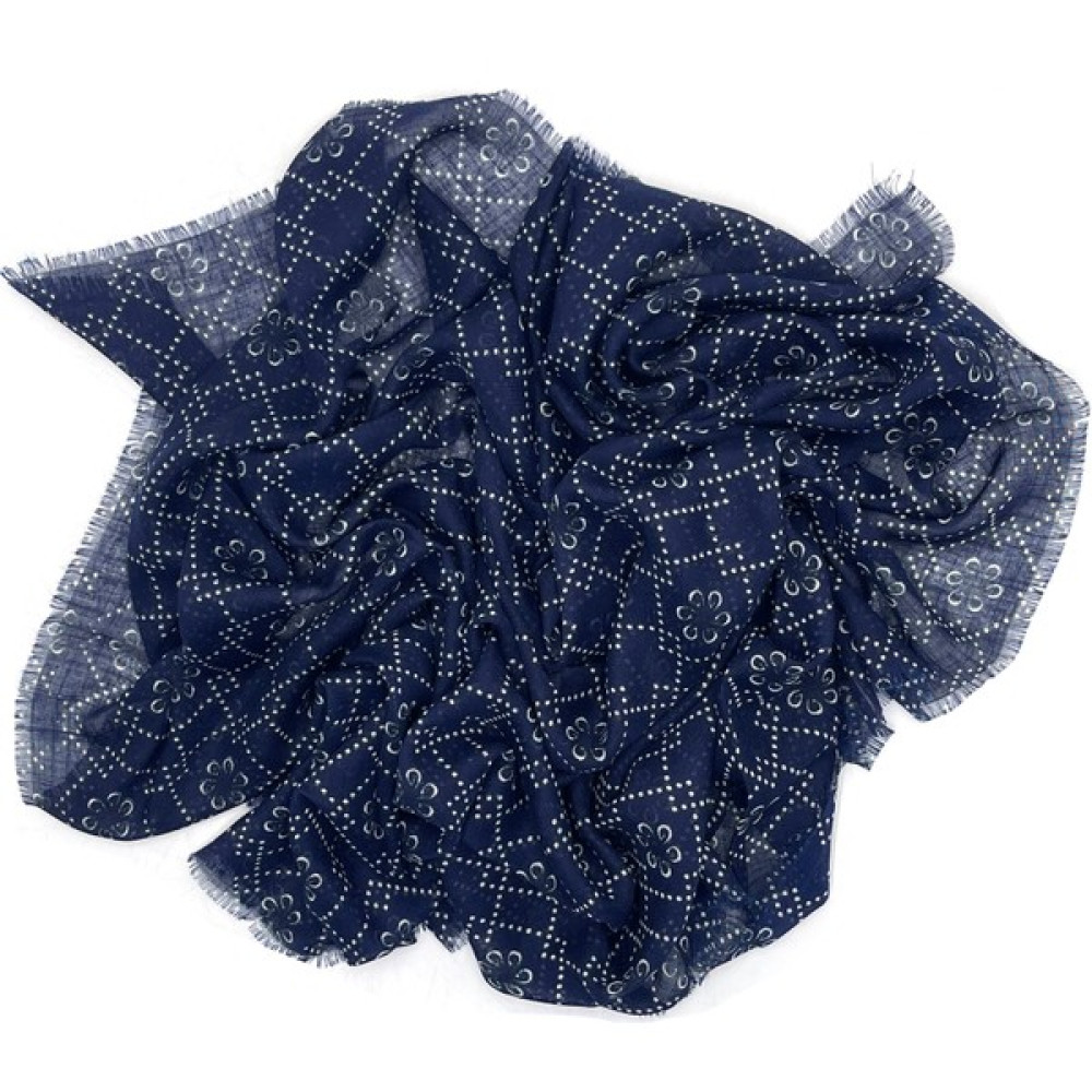 Naz İpek Etnik Desen Flamlı Pamuklu Yazma Eşarp 100X100CM Eşarp Fiyatı