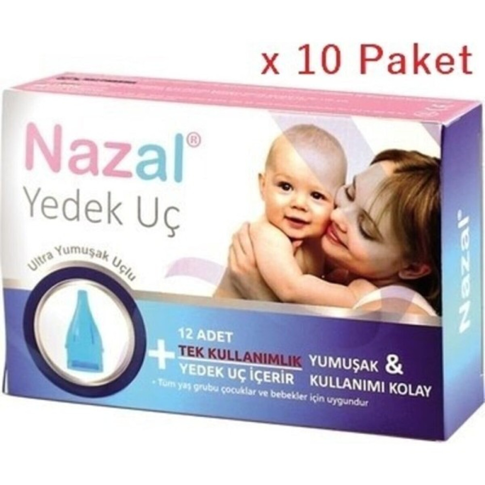 Nazal Burun Aspiratör Yedek Uç Yumuşak 12 Li Otribebe Uyumlu 10 Kutu - Renkli Burun Aspiratörü Fiyatı