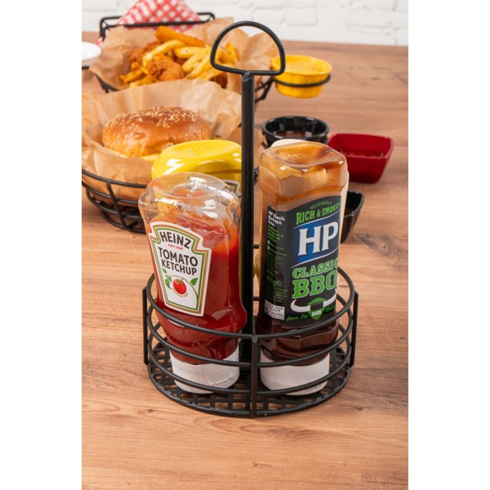 Nazarium 1 Adet -sos stand Metal Standlı Ketçap Mayonez Hardal Bbq Sos Takımı, Organizer Cafe Restoran Servis Standı Mutfak Gereçleri Fiyatı