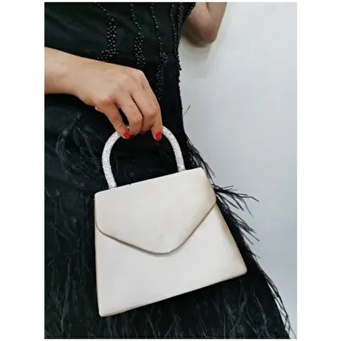 Nazart Kadın Saten Ten Abiye Taşlı Clutch Portföy El Çantası Suni Deri Düz Desen Business Koleksiyonu Giyim & İç Giyim Fiyatı