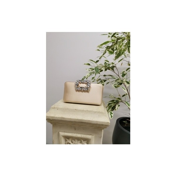 Nazart Kadın Saten Ten Abiye Taşlı Tokalı Clutch Portföy Çantası Şık Görünüm Suni Deri Yaz Koleksiyonu Giyim & İç Giyim Fiyatı
