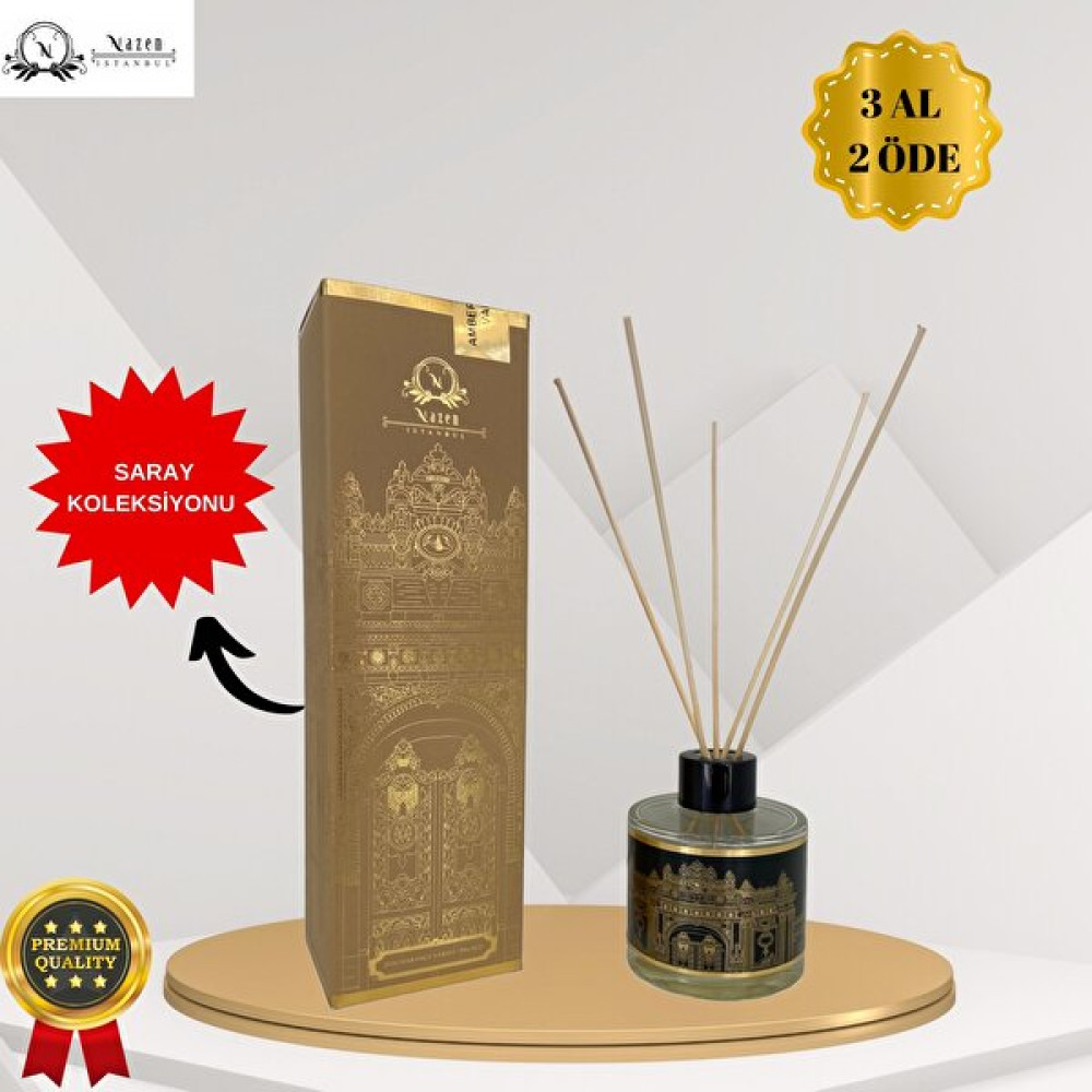 Nazen Istanbul Saray Koleksiyonu Amber - Safran - Vanilya Dekoratif 120 ml Bambu Çubuklu Oda Kokusu Oda Kokusu Fiyatı