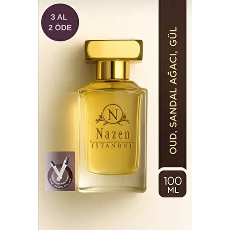 Nazen İstanbul Saray Koleksiyonu Oud - Sandal - Gül Extrait De Parfum Premium Intense 100 ml Unisex Parfüm Parfümler Fiyatı