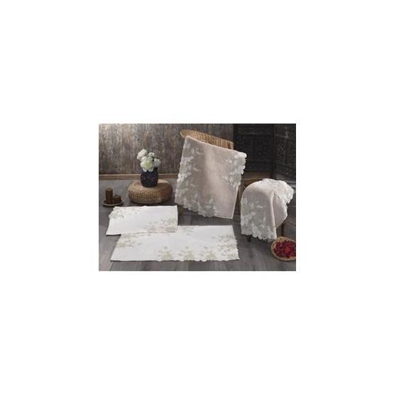 Nazik Floransa 2 Parça 70x120 cm Bej Paspas Seti
