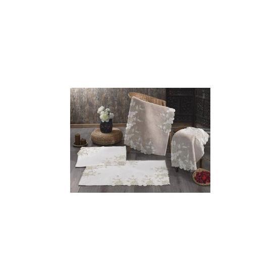 Nazik Floransa 2 Parça 70x120 cm Bej Paspas Seti