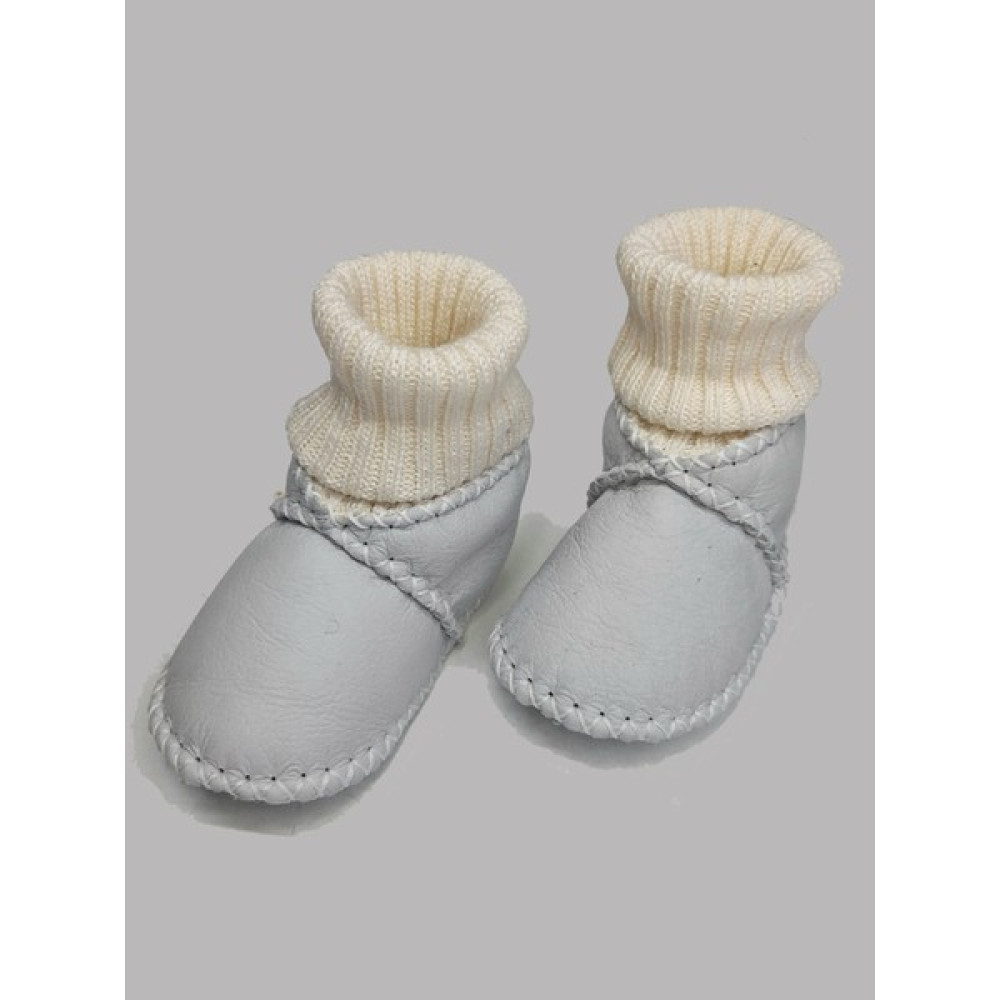Nazlı Giyim Bebek Unisex Organik Kuzu Derisi Çoraplı Ilk Adım Ayakkabısı Panduf Patik - NG3086 Bebek Ayakkabısı Fiyatı