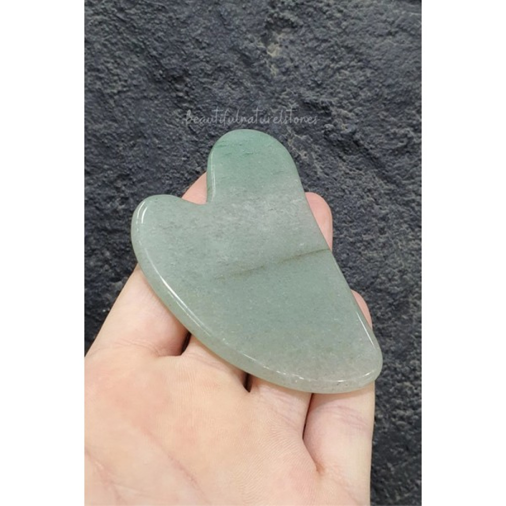 NBS Beautiful Naturel Stones Aventurin Doğal Taş Kalpli Gua Sha Masaj Takımı - Yeşil Oto Boyaları Fiyatı