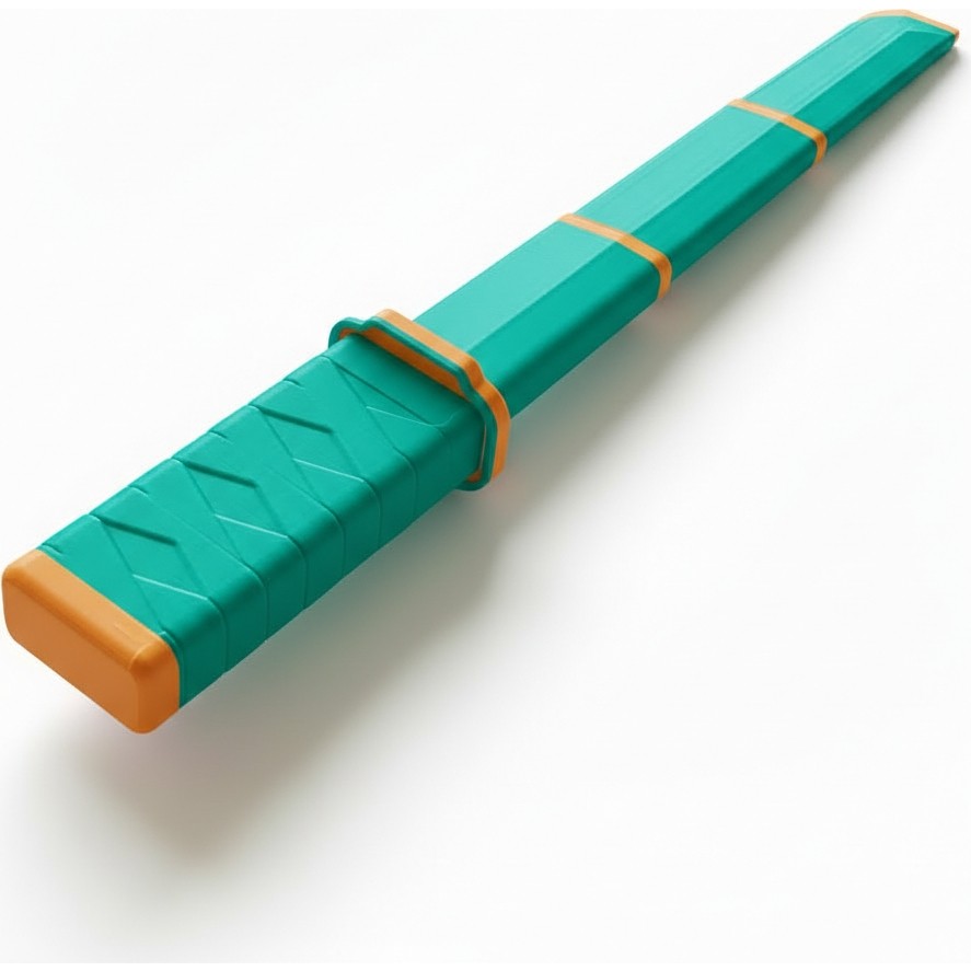NBShop Mini Katana Teleskopik Açılır Kapanır Oyuncak 34 cm - Turkuaz - Turuncu Anne Bebek Oyuncak Fiyatı