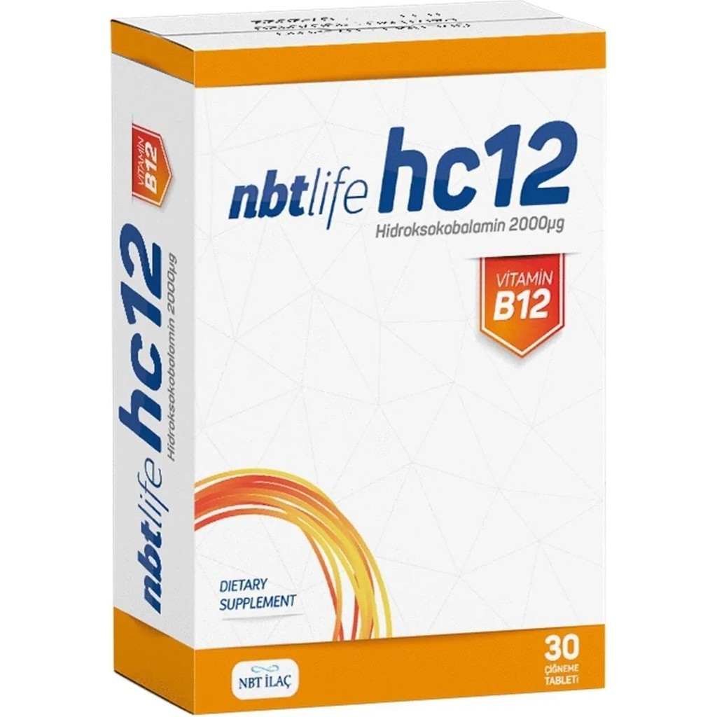 Nbt Life Hc12 Vitamin B12 30 Çiğneme Tableti Diğer Fiyatı