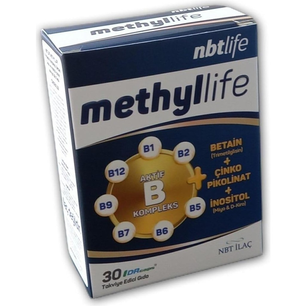 Nbt Life Methyllife - Aktif B Kompleks, Vitamin B12 - 30 Kapsül Diğer Fiyatı