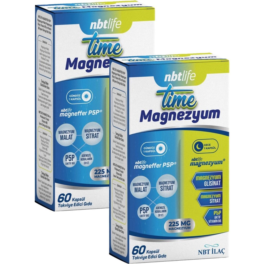 Nbt Life Time Magnezyum 60 Kapsül 2 Adet Diğer Fiyatı