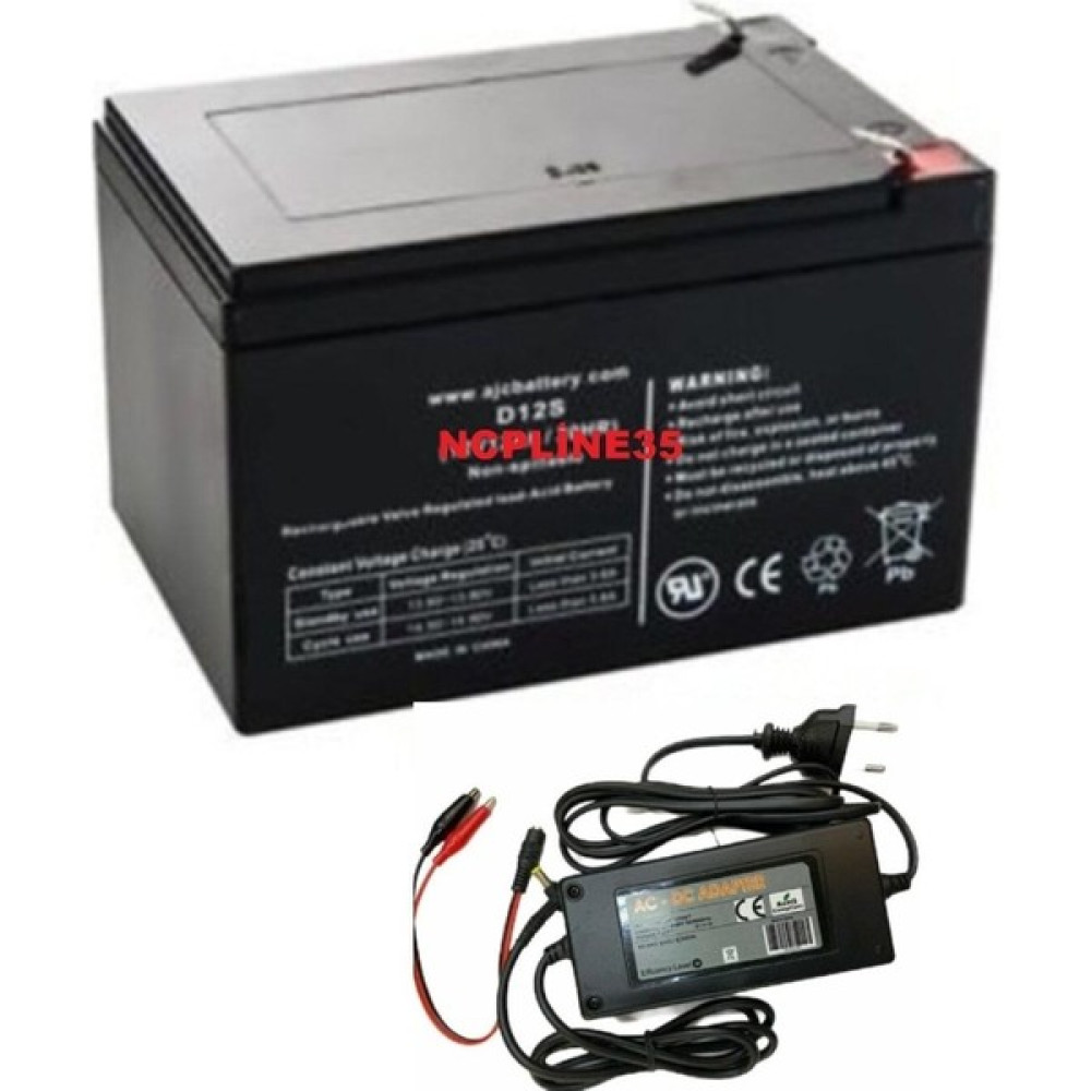 NCP 12 Volt 12 Amper 12V 12A Çocuk Oyuncak Araba Araç Uyumlu Aküsü ve Şarj Aleti Akü Şarj Edici Fiyatı