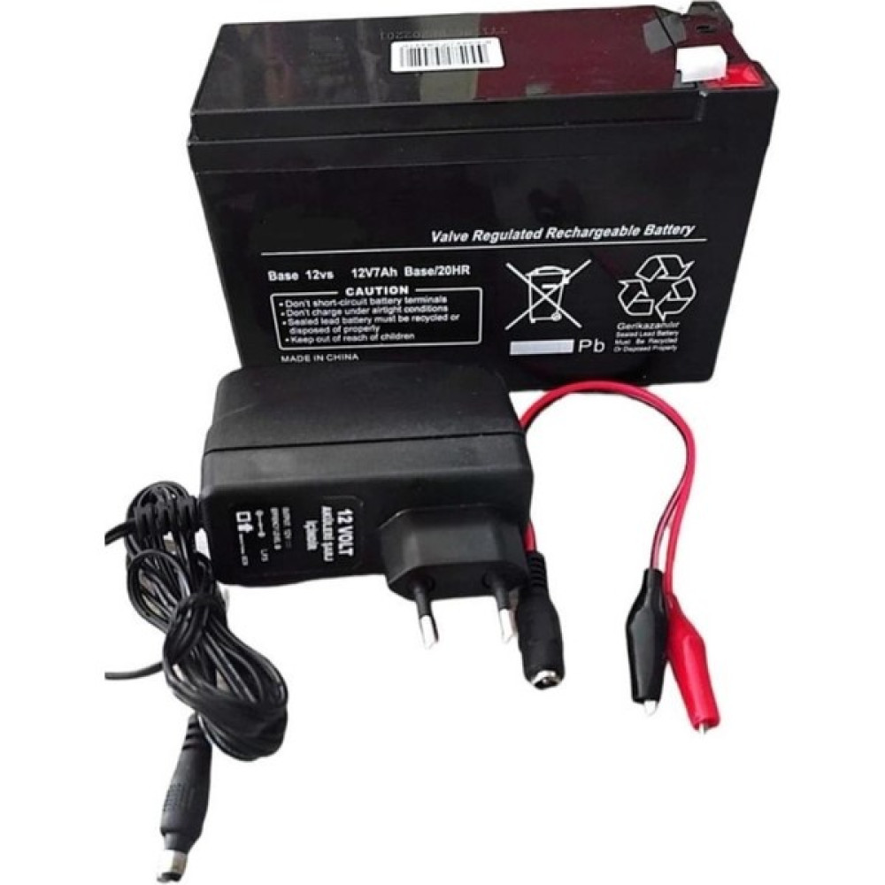 Ncp 12 Volt 7 Amper Pilsan ve Benzeri Akülü Araba Akü ve Şarj Seti Akü Fiyatı