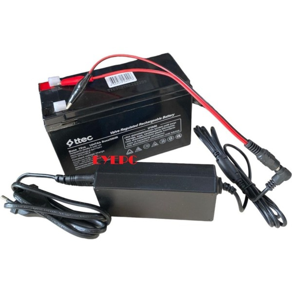 Ncpline 12 Volt 7 Amper Akü ve Şarj Adaprörü Tüm 12 Volt 7A Oyuncaklara Uyumludur Akü Fiyatı