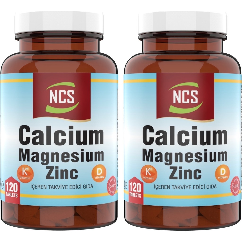 Ncs ® Calcium Magnesium Çinko D&k Kalsiyum 2 x 120 Tablet Vitamin D & K SSD / Solid State Drive Fiyatı