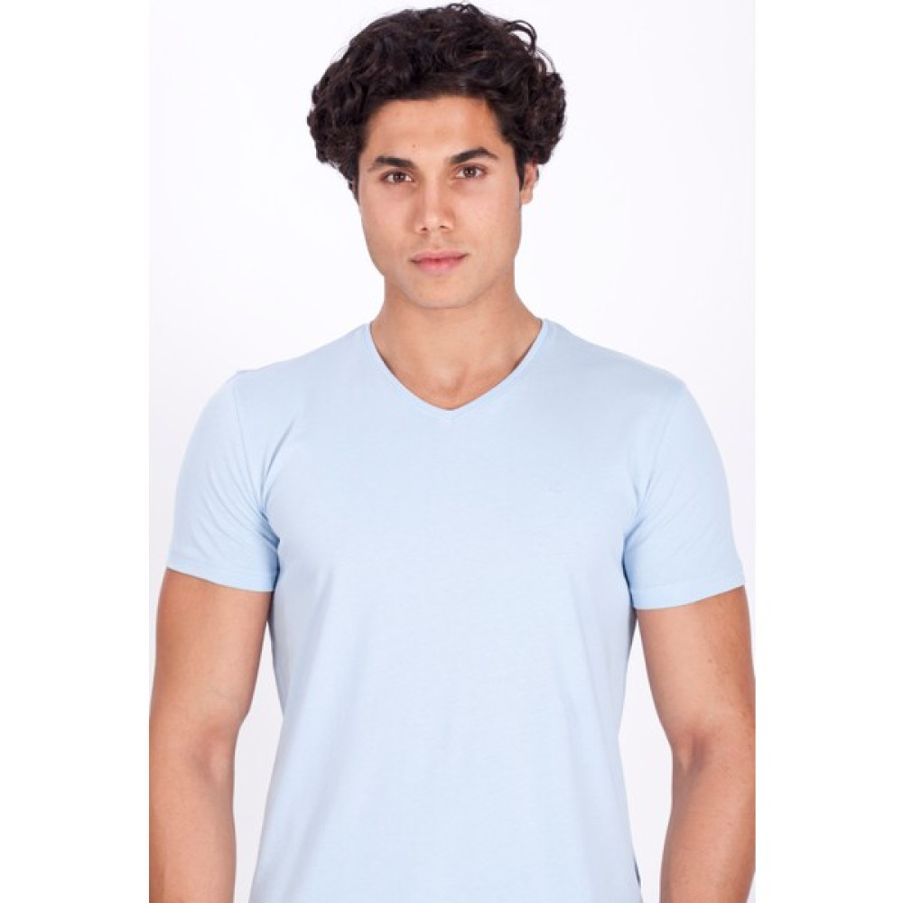 Ncs Erkek V Yaka Slim Fit % 100 Pamuk T-Shirt Ncs 1051 Erkek T-shirt Fiyatı