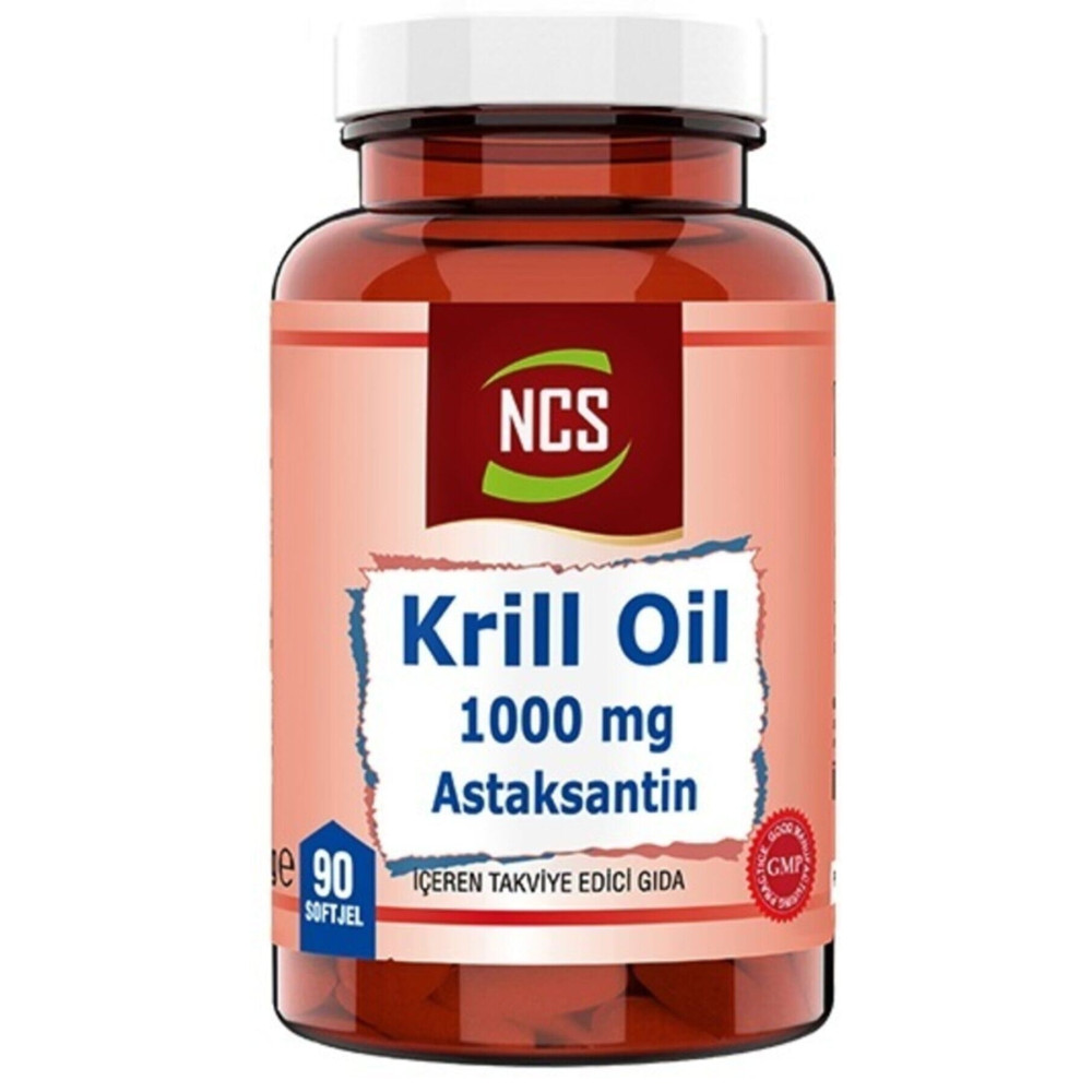 NCS Krill Oil 1000 mg Astaksantin 2 Mg 90 Softgel Balık Yağı / Omega 3 - 6 - 9 Fiyatı