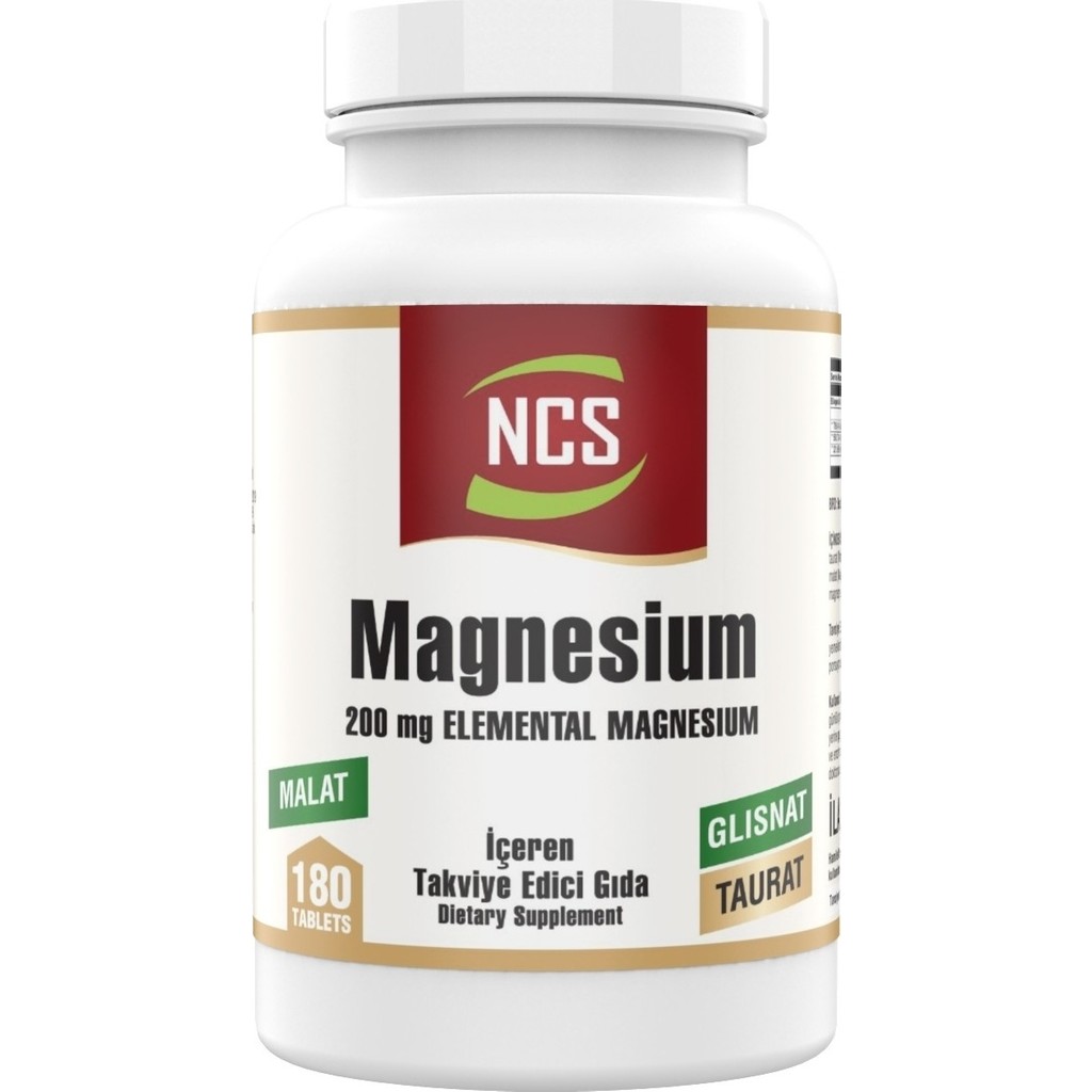 Ncs Magnesium 200 Mg Malat Taurat Glisinat 180 Tablet SSD / Solid State Drive Fiyatı