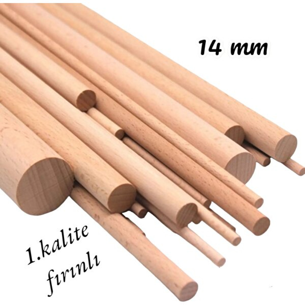 ncy Ahşap Kavela Çıta Çubuk Kavela 1 .kalite Yivsiz 14 mm 10 cm 10 Adet Maket Fiyatı