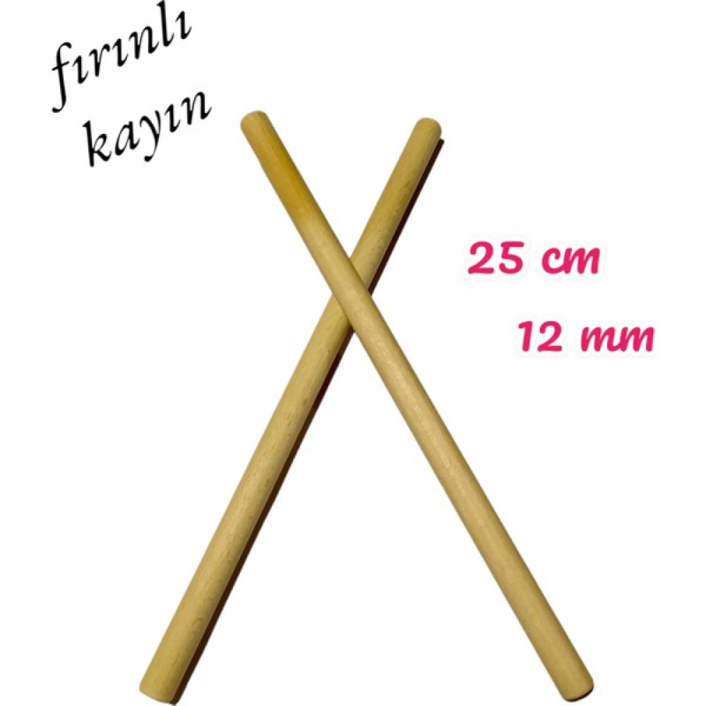 ncy Ritim Çubuğu 5 Çift Pürüzsüz 25 cm 12 mm Vurmalı Çalgılar Fiyatı
