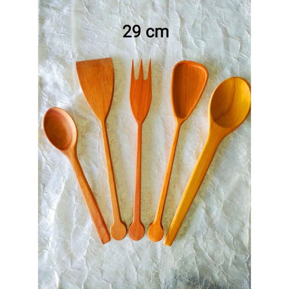 ncy Zeytin Zerafetinde Şimşir Sağlamlığında Fırınlanmış Kayın Spatula Kaşık Seti 5 Parça - Ahşap Çatal / Kaşık / Bıçak Takımları Fiyatı