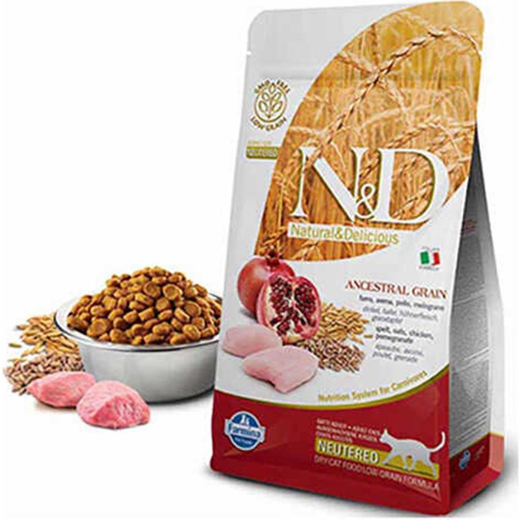 N&D Ancestral Grain Tavuklu ve Narlı Premium Kedi Maması 5 kg Düşük Tahıllı Kısırlaştırılmış Evcil Hayvan Ürünleri Fiyatı