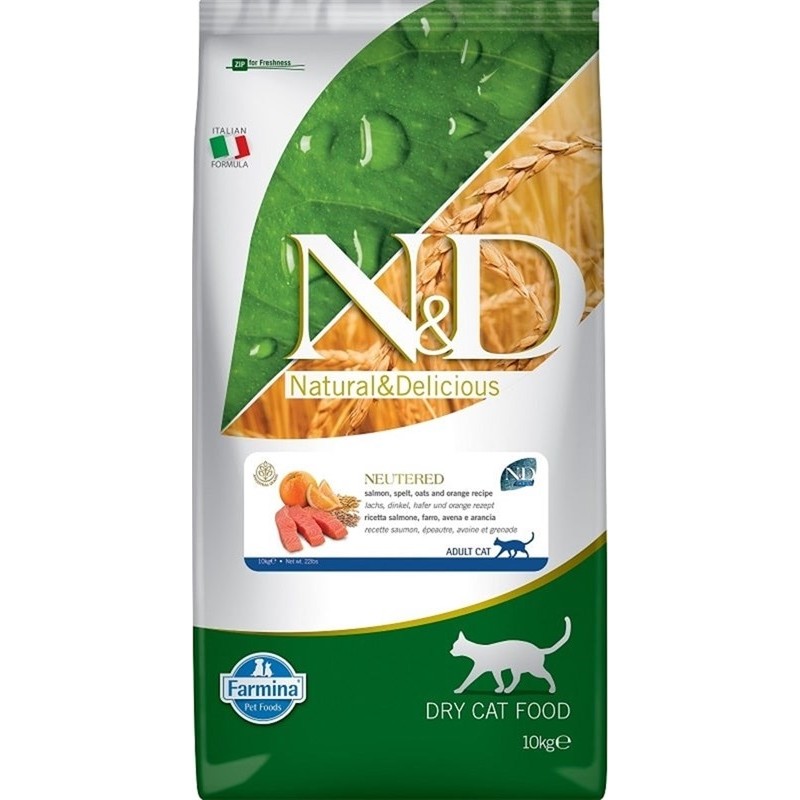 N&d Düşük Tahıllı Somonlu Kısırlaştırılmış Kedi Maması 10 kg Evcil Hayvan Ürünleri Fiyatı
