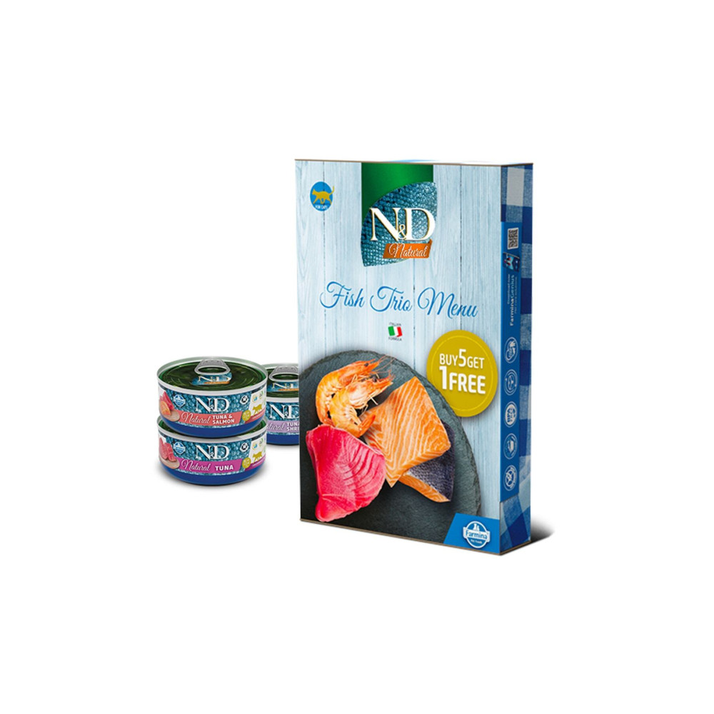 N&D Nd Balıklı Trio Menü Kedi Konserve Maması 6x70gr Evcil Hayvan Ürünleri Fiyatı